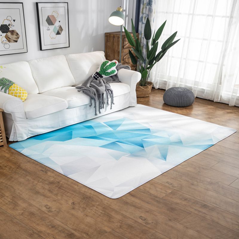 Minimalist Graphic Print Rug Polyester Carpet Non-Slip Backing Indoor Carpet for Home Decoration