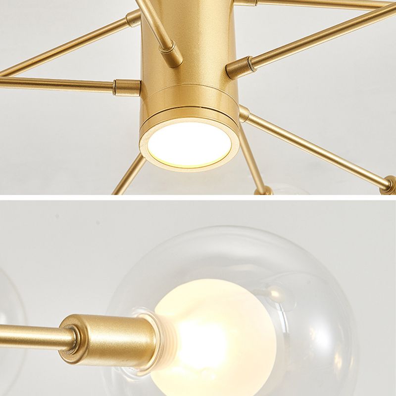 Semplicità postmoderna Simplicity Starburst Apparecchiatura di illuminazione sospesa in vetro Fissature di illuminazione a sospensione per il ristorante