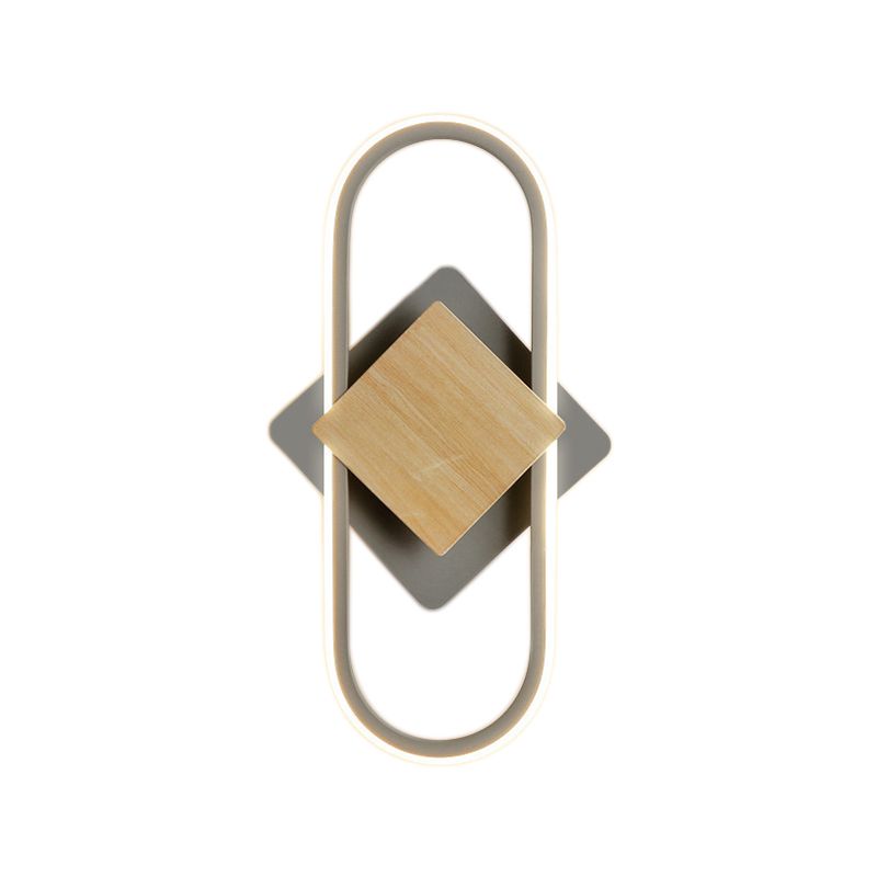 Metal Geometric Indoor Contemporary 1 Light Wall Light Fixture
