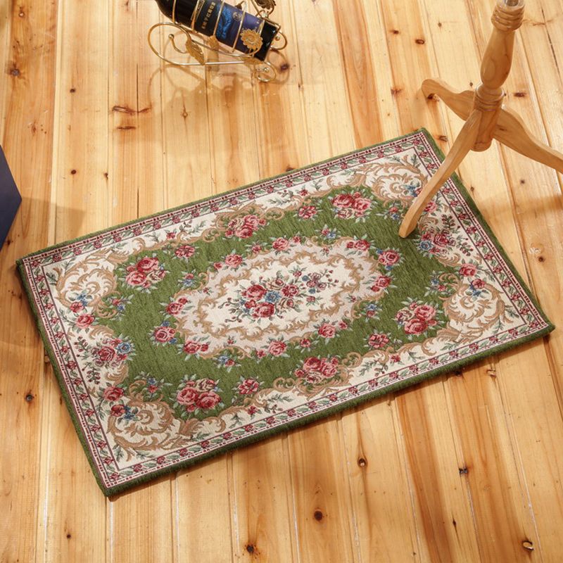 Classy Victoria Area Rug Multi-Color Flower Rug Pet Friendly Washable Anti-Slip Backing Carpet for Door