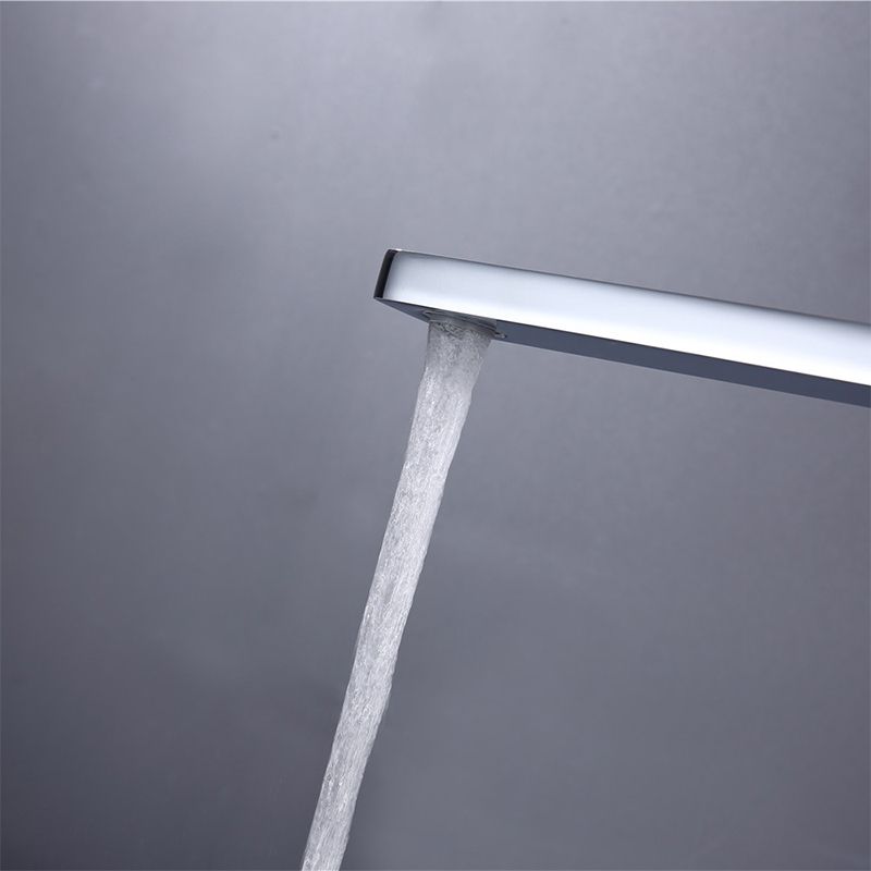 Floor Mounted Metal Freestanding Tub Filler Swivel Nickel Freestanding Faucet