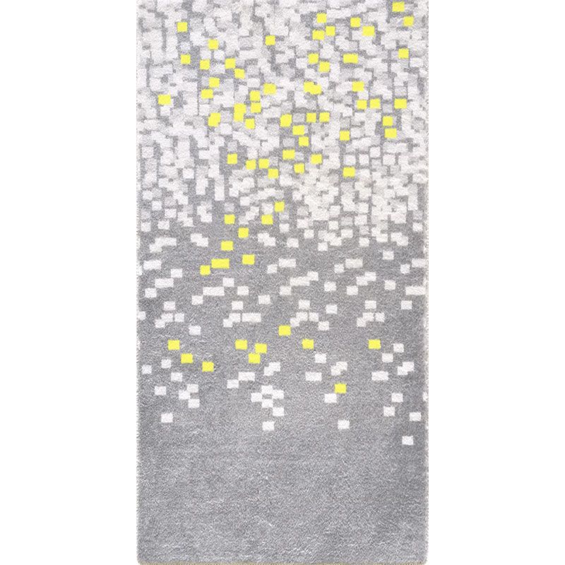 Nordic Bedroom Rug Multi Colored Plaid Printed Area Rug Polyster Non-Slip Backing Pet Friendly Indoor Rug