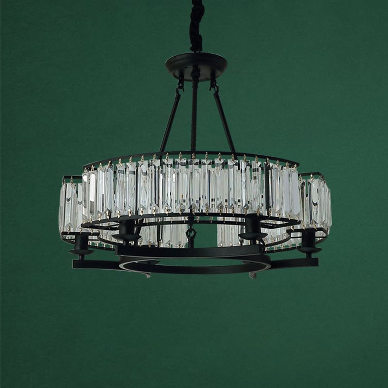 Moderne lusvormige kroonluchter kristal prisma hanger verlichtingsarmatuur voor woonkamer