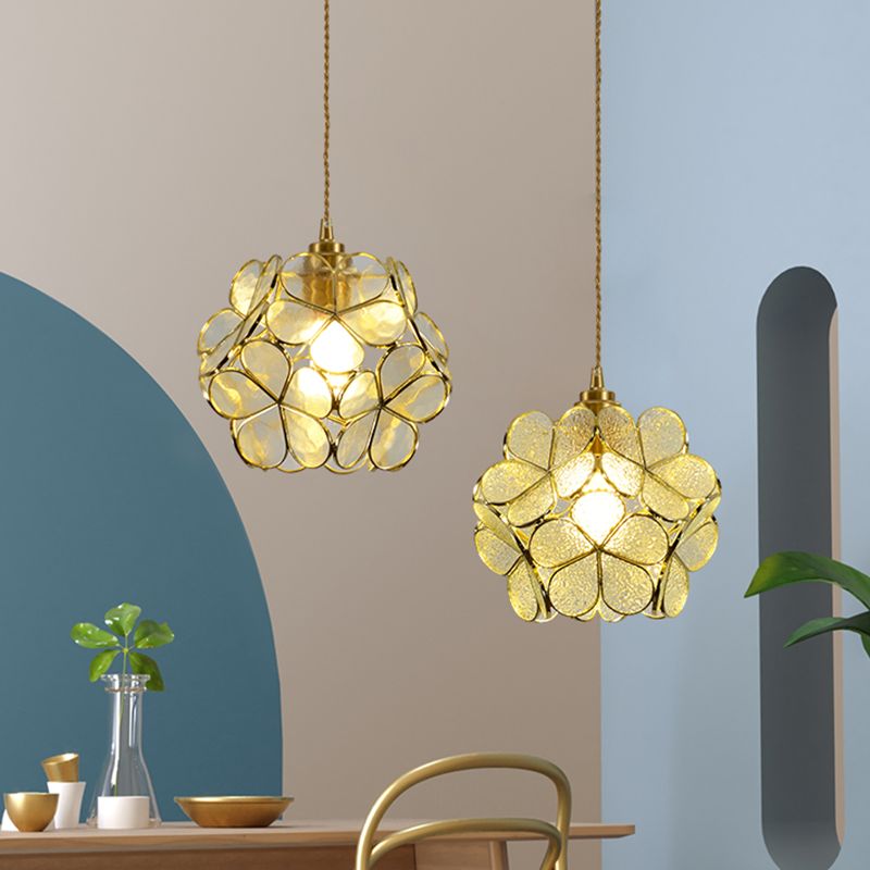 Glass Hanging Pendant Light Tiffany Style Suspension Pendant Light