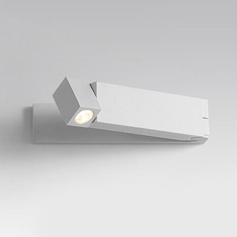 1 Light Square Flush Mount Wall Sconce Contemporary Metal Wall Light Sconces