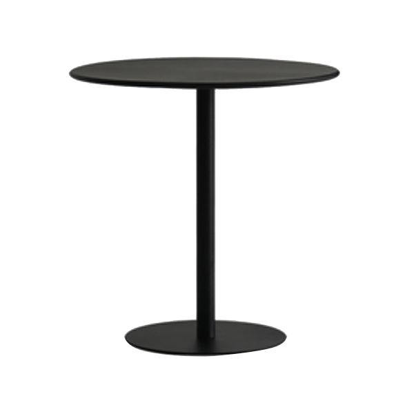 Round Pedestal Dinette Table Simplicity Style Dining Site Table for Home Use