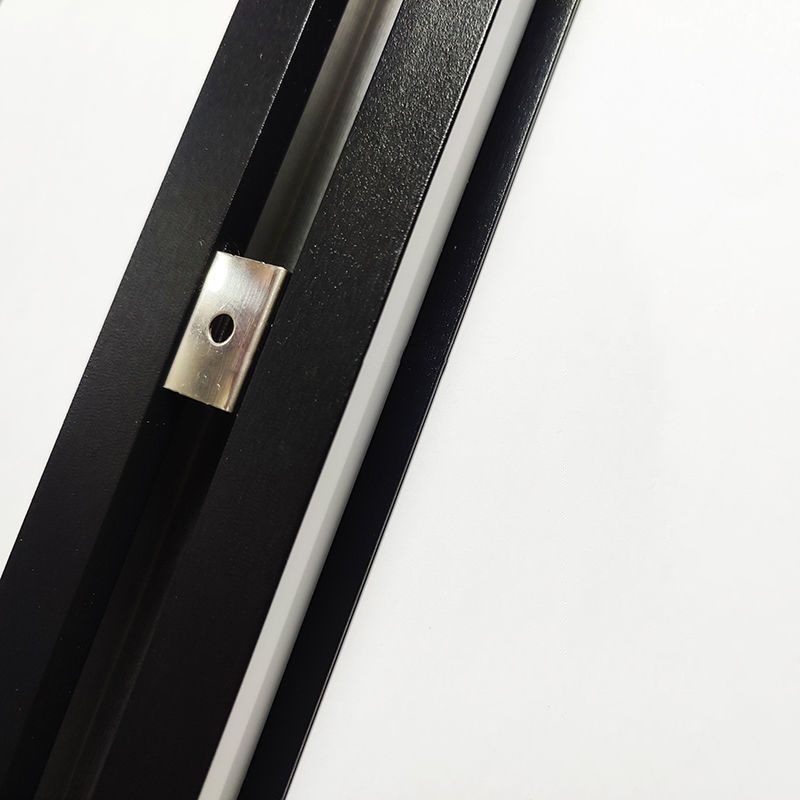 Simplicity Linear Sconce Light Metal 1 Light Wall Lamp in Black