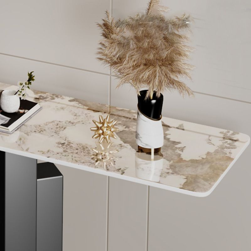 Modern Rectangle Console Accent Table Scratch Resistant Console Sofa Table