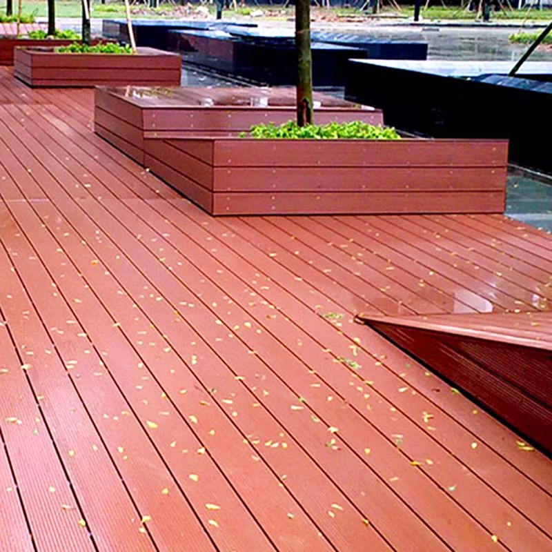 Contemporary Hardwood Deck Tiles Wire brushed Hardwood Flooring