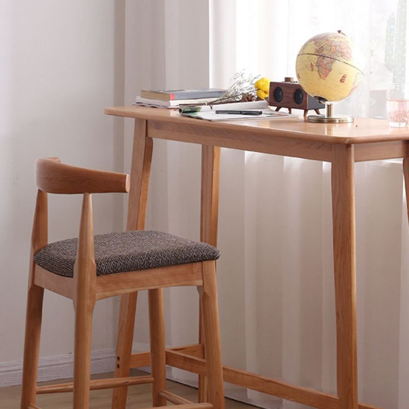 Industrial Fabric Counter & Bar Stools Ash Wood Indoor Stools