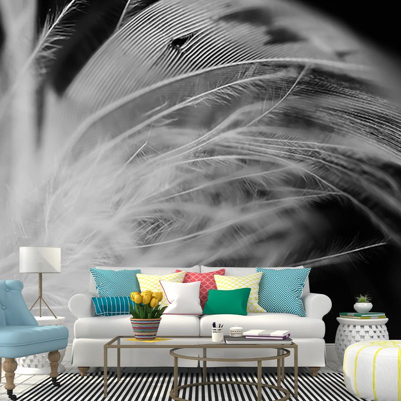 Beautiful Feather Wall Decor for Bedroom Moisture Resistant, Custom Size Available