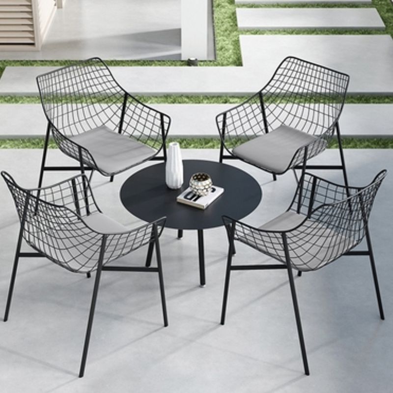 Metal Bistro Table Set 1/3/4/5 Pieces Round Patio Dining Sets