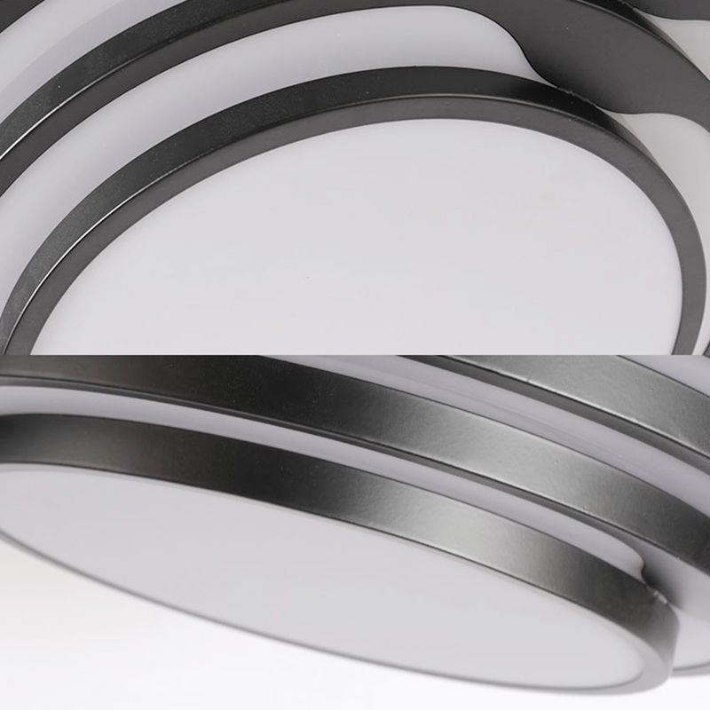 Modernismus verjüngter runde Anhänger Deckenleuchte LED Esszimmer Hängende Lichtkit in Schwarz/Weiß, warm/weiß/natürliches Licht