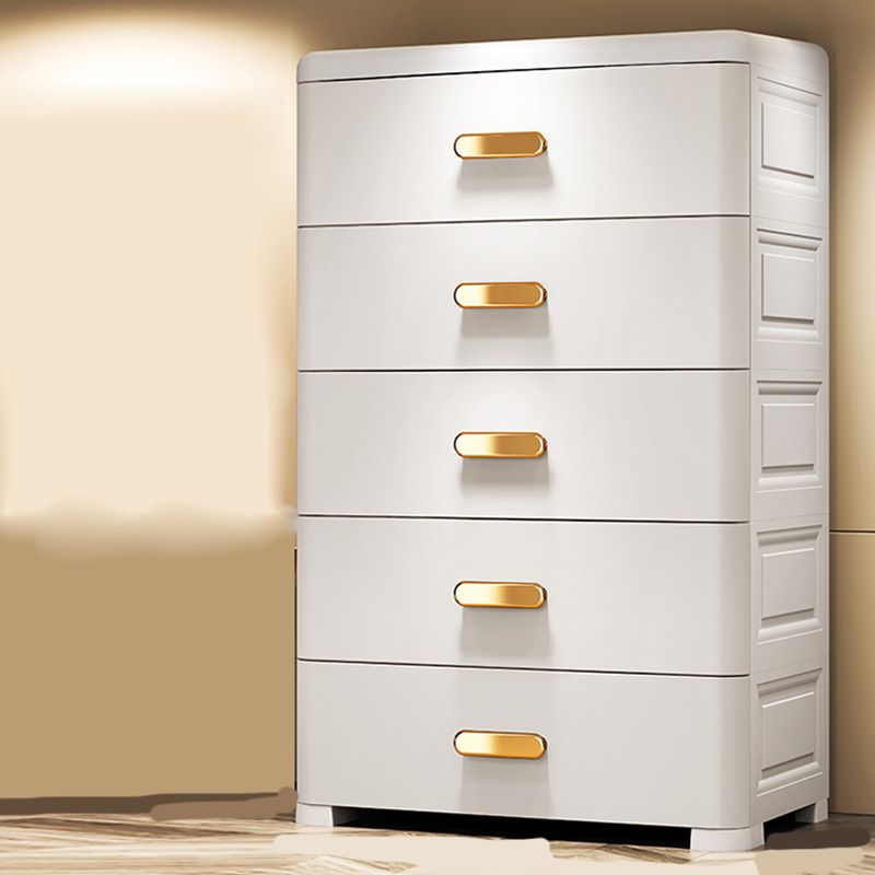 Rectangular Plastic Wardrobe Teen Style Simple Bedroom Storage Cabinet