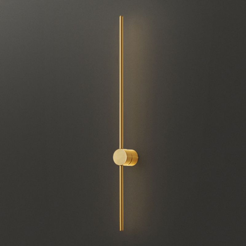 Minimalism LED Wall Sconce Thin-Line Sconce Lighting with Brass for Living Room