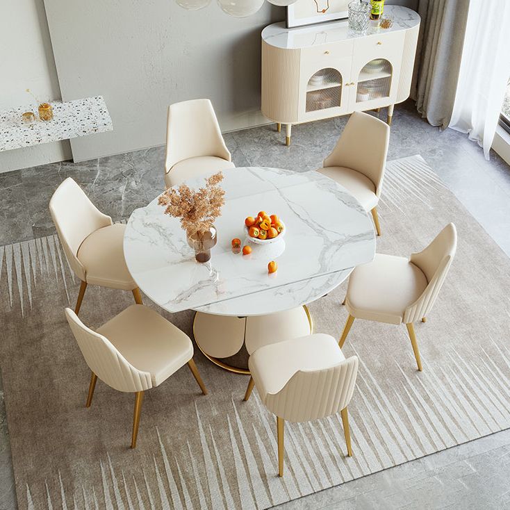 Nordic Style 1/4/5/7 Pieces Dining Sintered Stone Dining Table Set for Kitchen