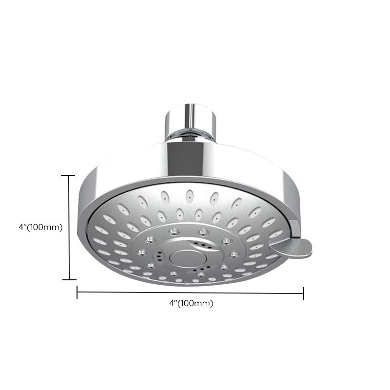 Wall Mounted Metal Shower Head Modern Round Fixed Shower Head