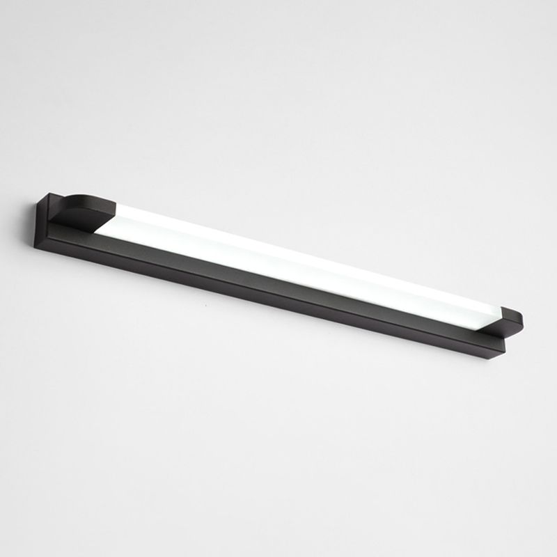 Linear Wall Mounted Mirror Front Modern Minimalist Style Acrylic Vanity Wall Light Fixtures