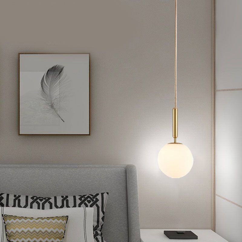 Creative Contemporary Pendant Light Fixtures with Glass Shade for Dining Room Coffee Shop