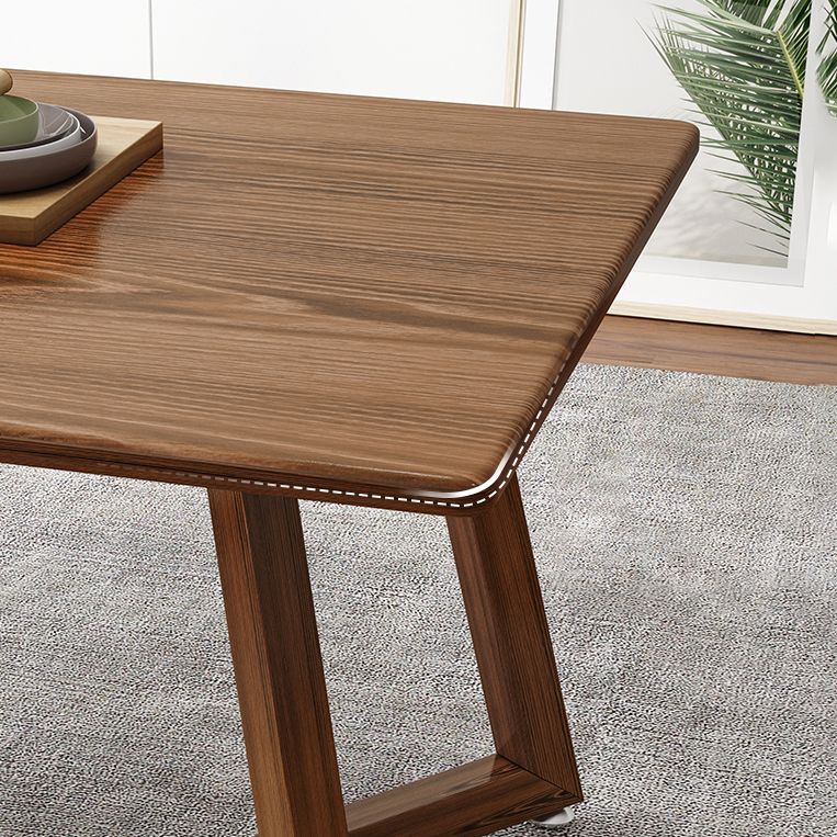 Moderne MDF -Rechteck -Form -Ess -Set -Küche Standard -Esset mit doppelter Sockelbasis