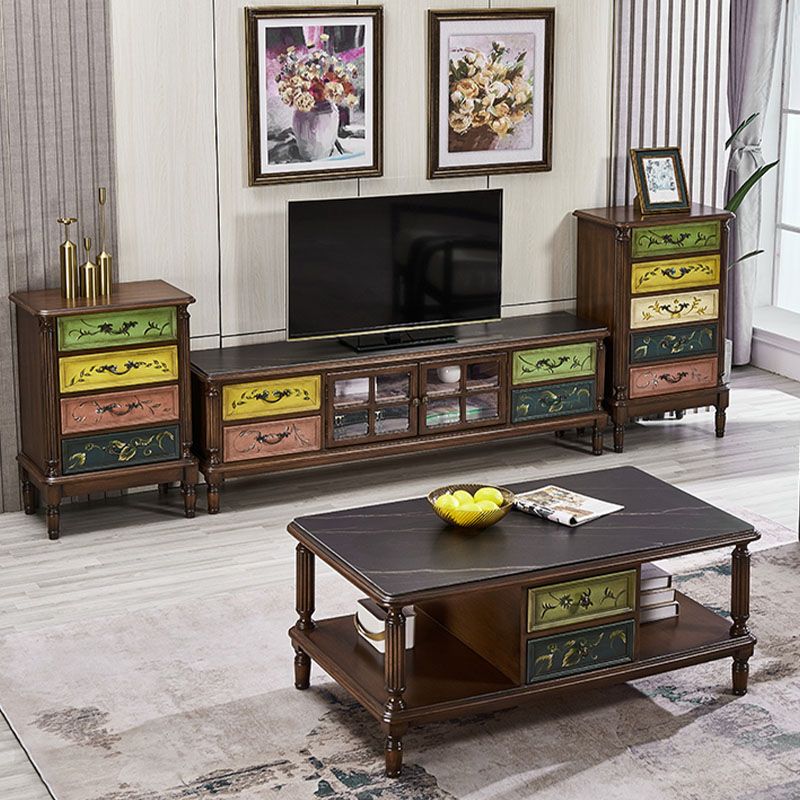 Traditional Style Vertical Lingerie Chest Wood Storage Bachelor Chest for Bedroom