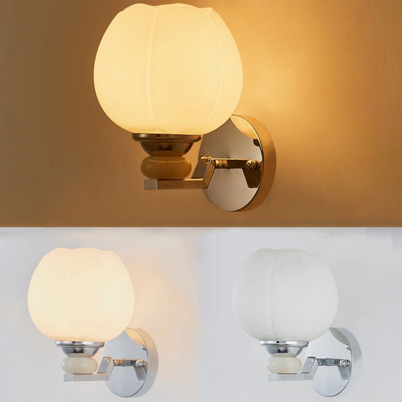 Glasgeometrische Wandbeleuchtung mit modernen Stil 1 leichte Wandmontageleuchte für Schlafzimmer