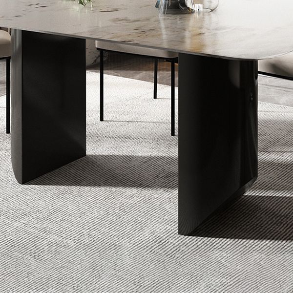 Modern 1/4/5/6/7 Pieces Dining Set Rectangle Stone Dining Table for Dining Room