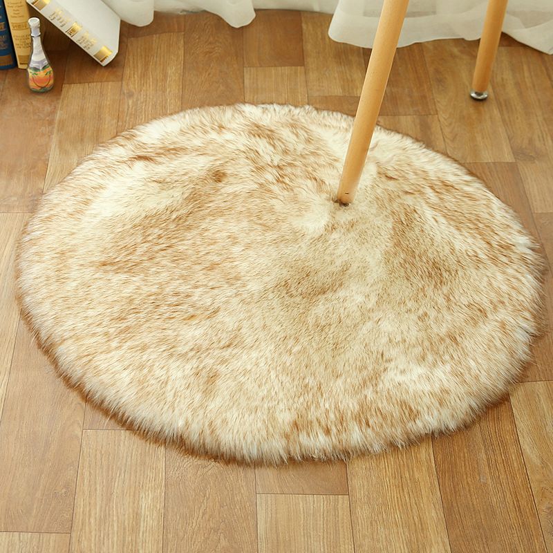 Comfort Girls Room Foot Rug Multicolor Plain Carpet Shag Pet Friendly Machine Washable Non-Slip Rug
