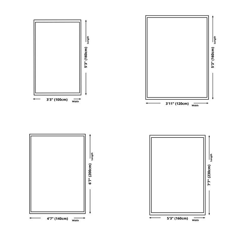 Moderner Aquarelldruckgedruckte Teppich Polyester Teppich Teppichfest -Resistent Innenteppich für die Heimdekoration