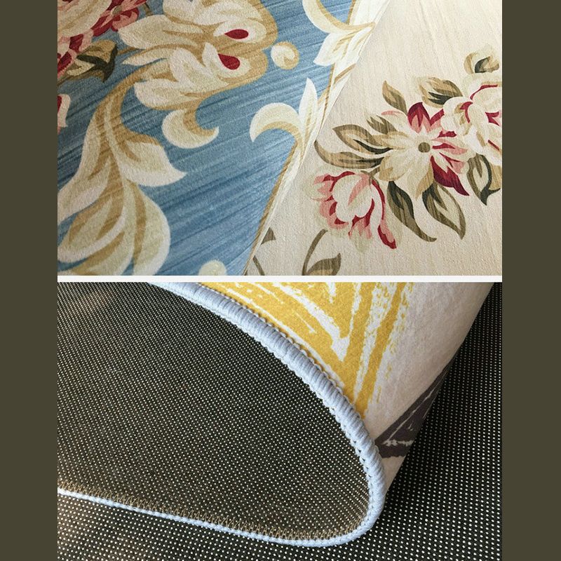 Mid-Century Carpet Tribal Print Polyester Area Rug Stain Resistant Indoor Carpet for Home Decoration