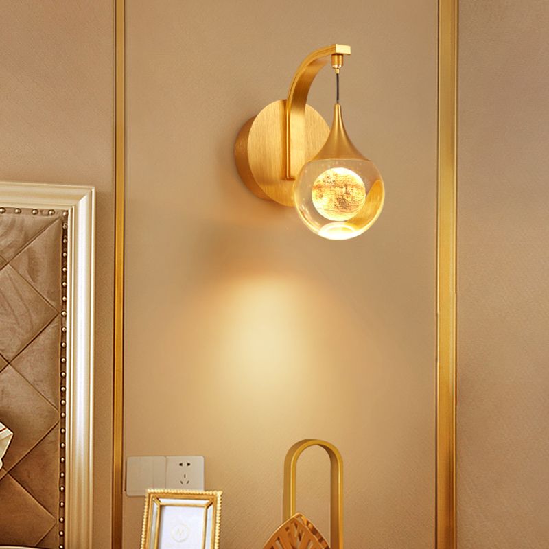 Éclairage de mur de style postmoderne à 1 lumière à 1 lumière pour chambre à coucher