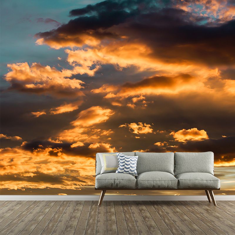 Customized Sky Mural Modern Style Mildew Resistant Living Room Wall Decor