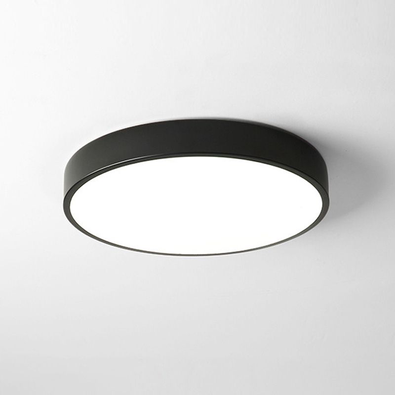 Modern Style Simple Flush Mount Ceiling Light with Acrylic Shade for Bedroom