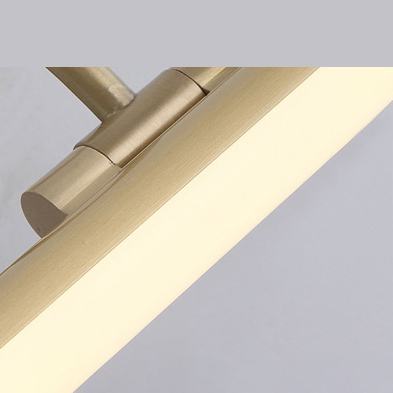 Testa regolabile Light LED lineare Luce moderna Minimalismo Brass Vanity Luce neutra per mobile da bagno