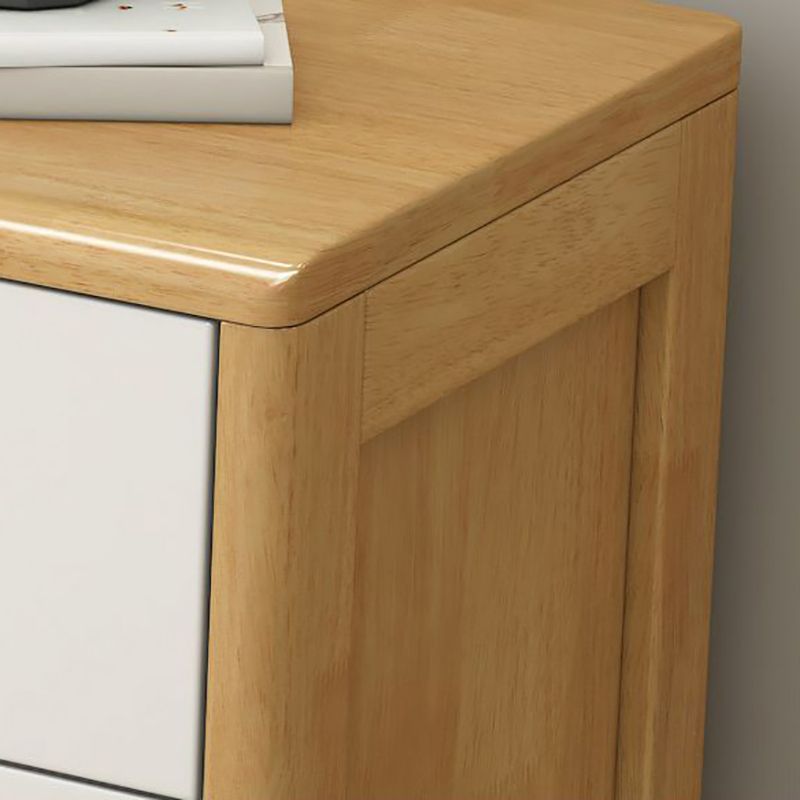 Contemporary Solid Wood Storage Chest Matte Finish Bedroom Dresser