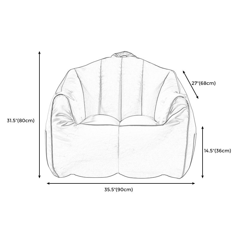 Sofá de almohada de almohada de cuero de piel sintética contemporánea Sofá de almohada cosida para apartamento para apartamento