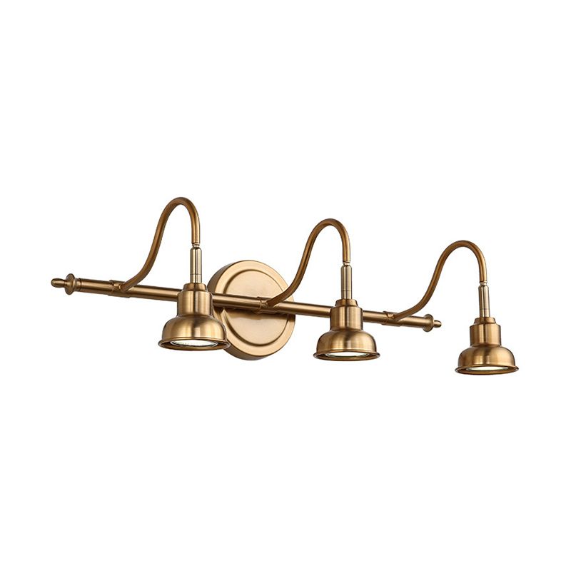 Modern Bell Wall Light Fixture Metal Sconce Lighting in Gold