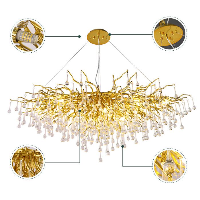 Lampada di fuochi d'artificio ultra-moderna lampada a sospensione metallica Light per il ristorante