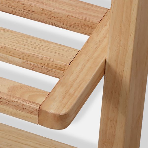 Wood Hall Tree Free Standing Coat Hanger with Storage Shelves , 62.99" H