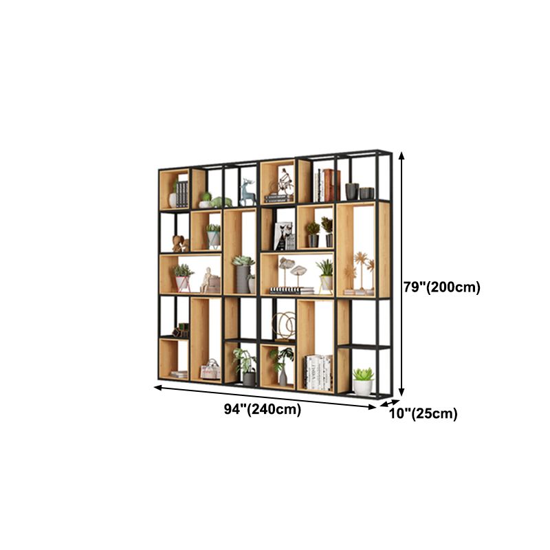 9.84 "W Bookshelf Industrial Style Open Back -Bücherregal für Zuhause und Büro