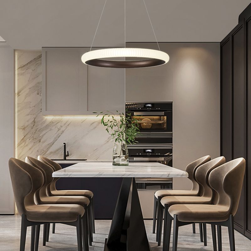 Twisted Shade Metal Chandelier Light Modern 1-Light Chandelier Lighting Fixture