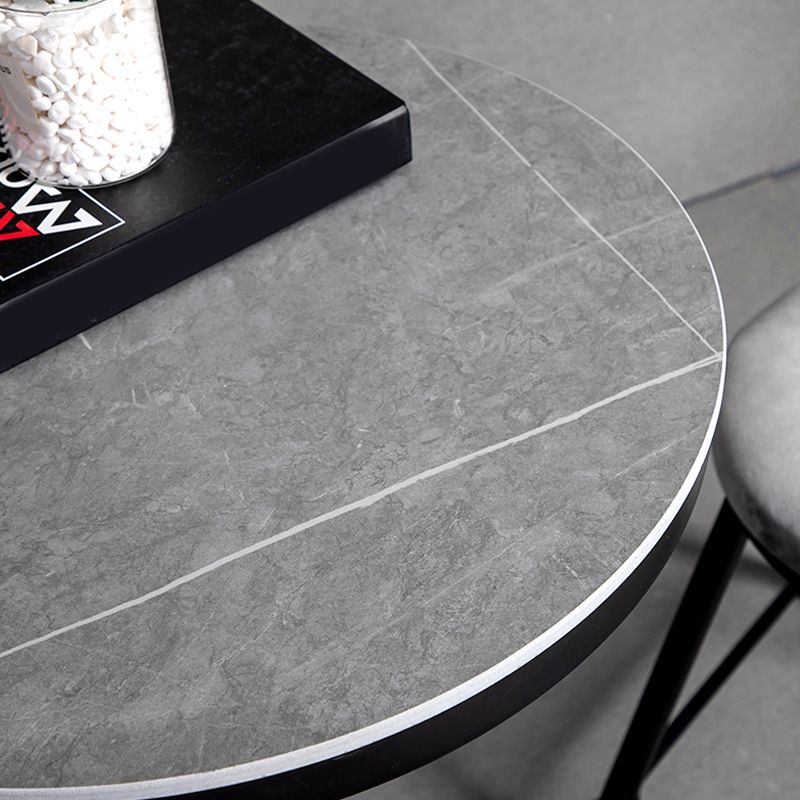 Industrial Stone Bar Table Set 1/3 Pieces Round Counter Table Set for Indoor