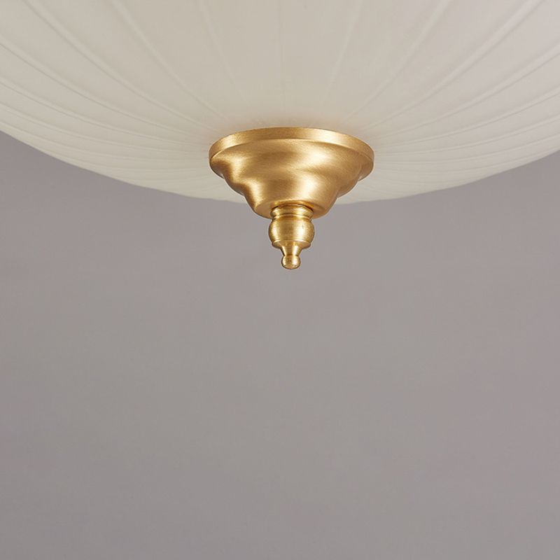 Glass Gold Flush Mount Ceiling Fixture Dome Minimalist Flush Light Fixture