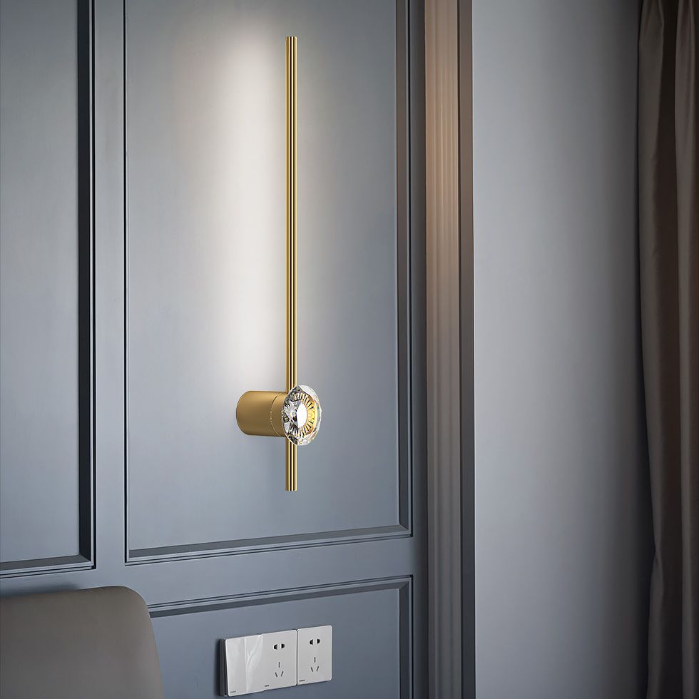 Modern Luxury Style Wall Mounted Light Fixture Copper Flush Mount Wall Sconce for Living Room