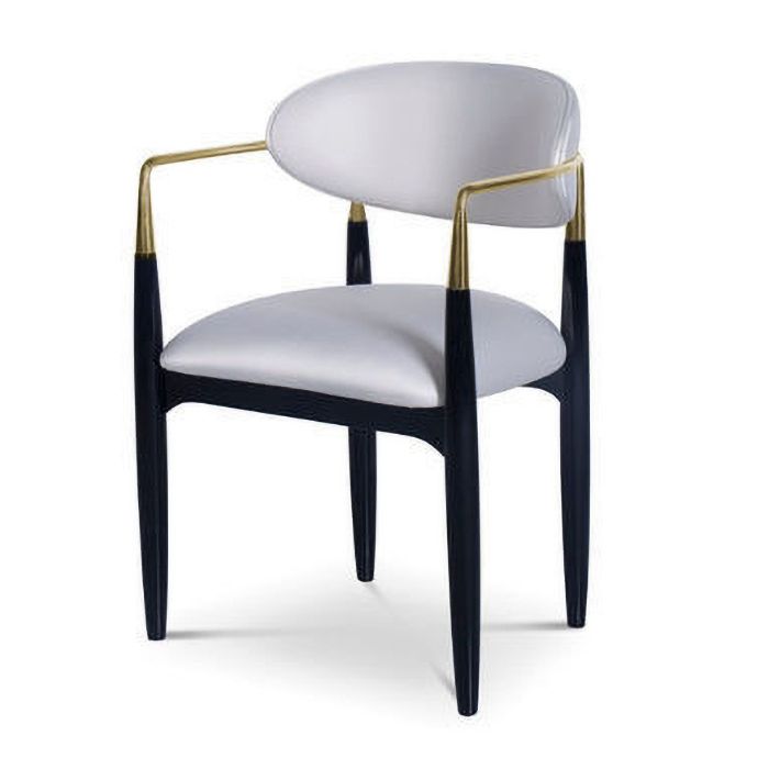 Chaise de salle à manger de salle à manger à manger en métal contemporain pour la cuisine