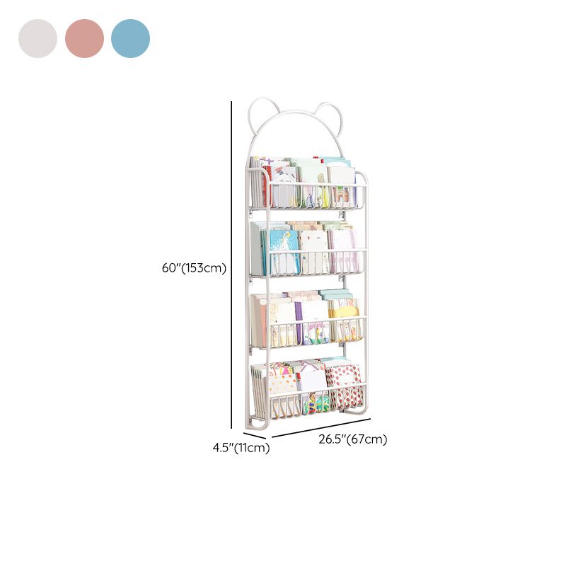 Wall Mounted Metal Bookshelf Children's Picture Book Display Rack