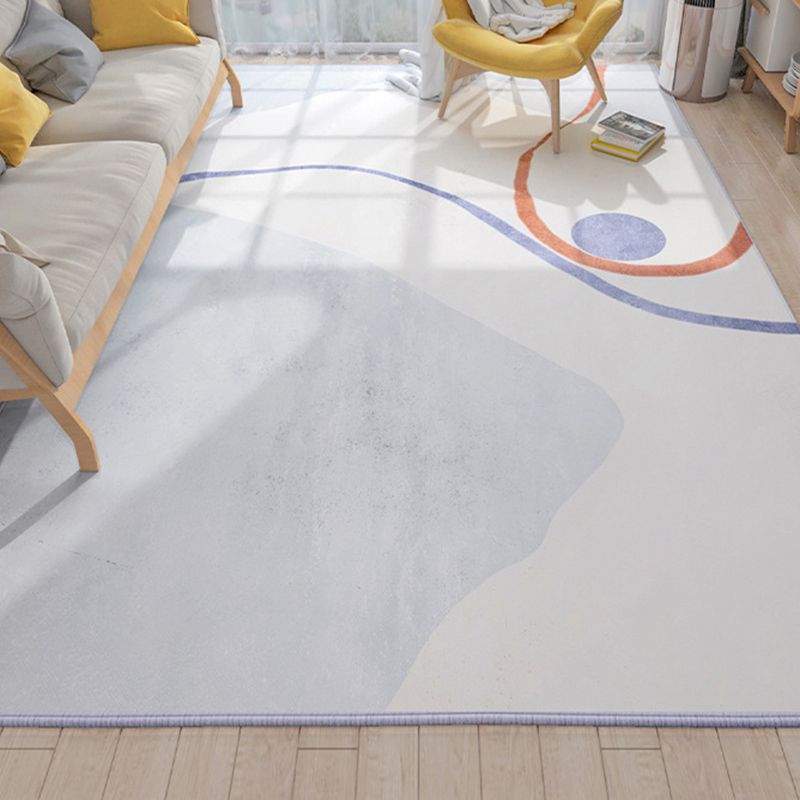 Tapis de couleur moderne gris clair tapis lavable pour le tapis lavable pour décoration intérieure