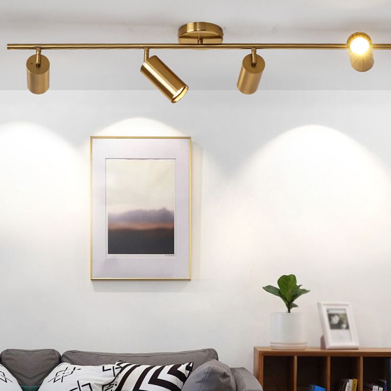 Lámpara de techo de riel de forma cilíndrica de forma cilíndrica Monte de aluminio moderno para centro comercial