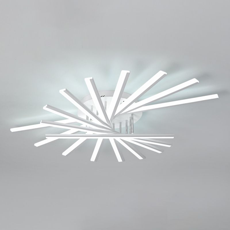 Moderno minimalista LED LED Light Light Light Ferro Filio interno con ombra acrilica