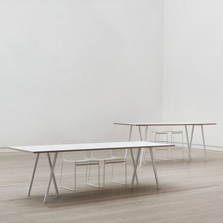 Mesa rectangular moderna de madera maciza, mesa interior con tapa de madera y patas